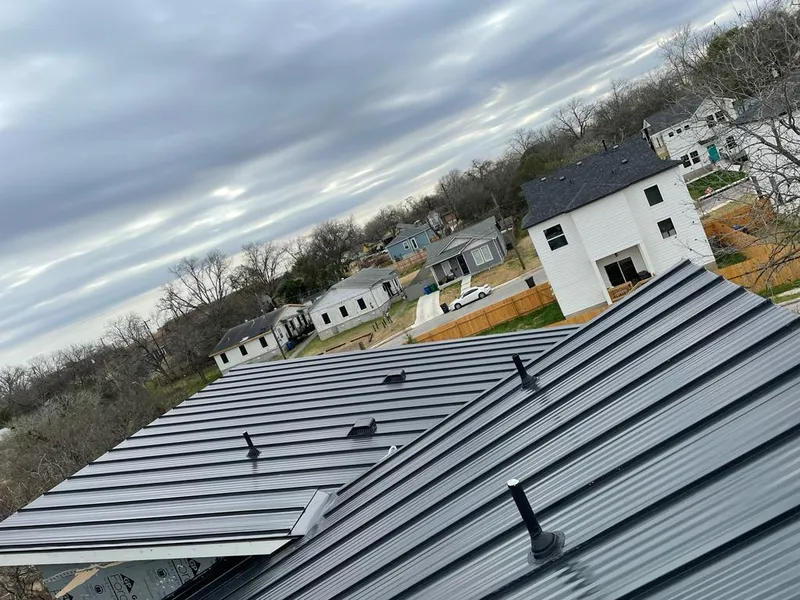 Standing seam metal roof panels with vents for Skylight Repair in Fort Leonard Wood